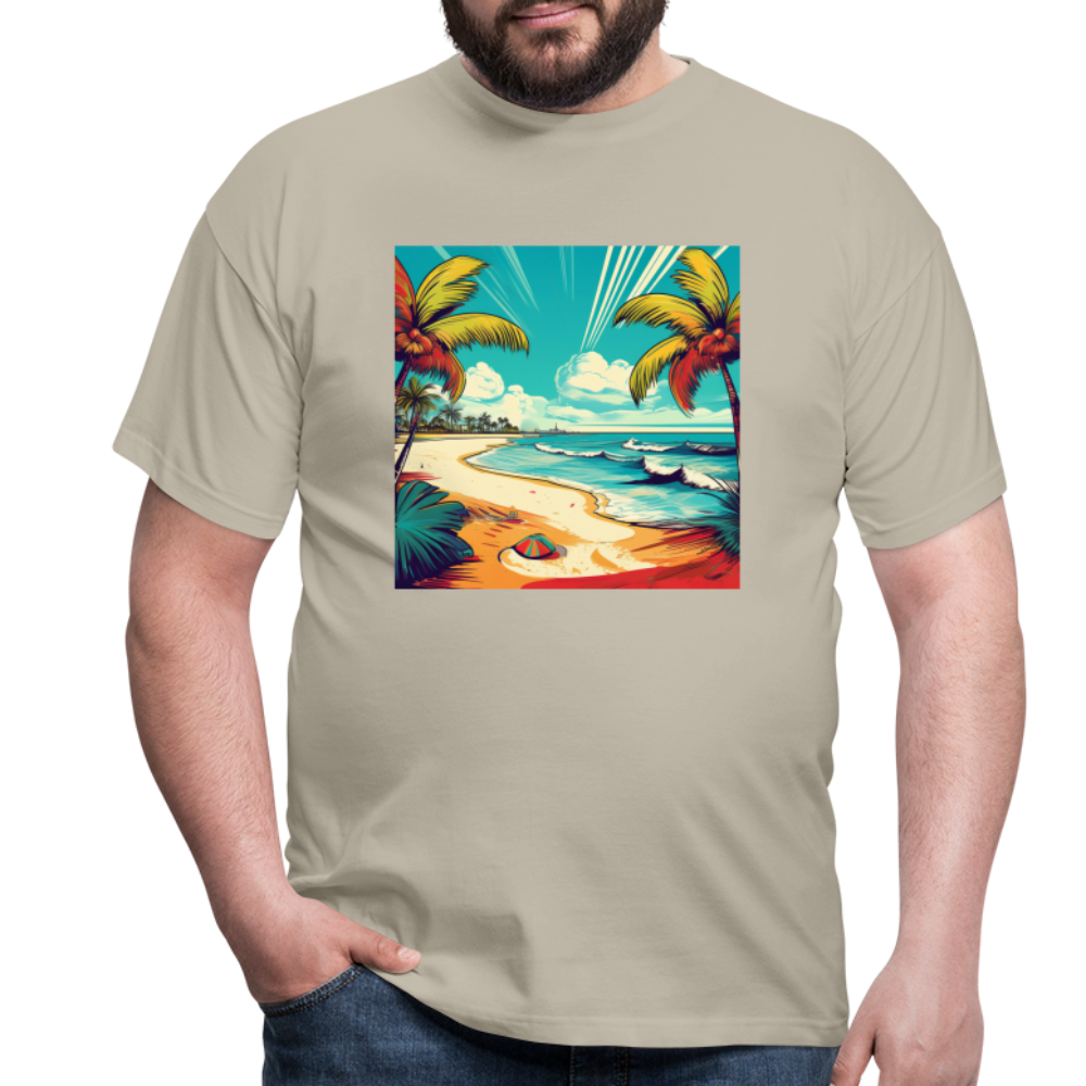 T-Shirt Mexico "Paradise Tulum" - Sandbeige