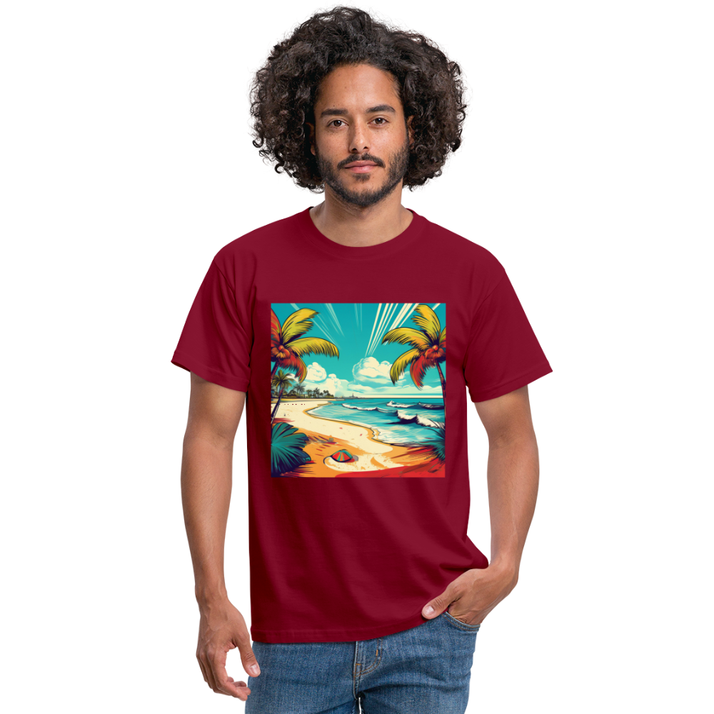 T-Shirt Mexico "Paradise Tulum" - Ziegelrot