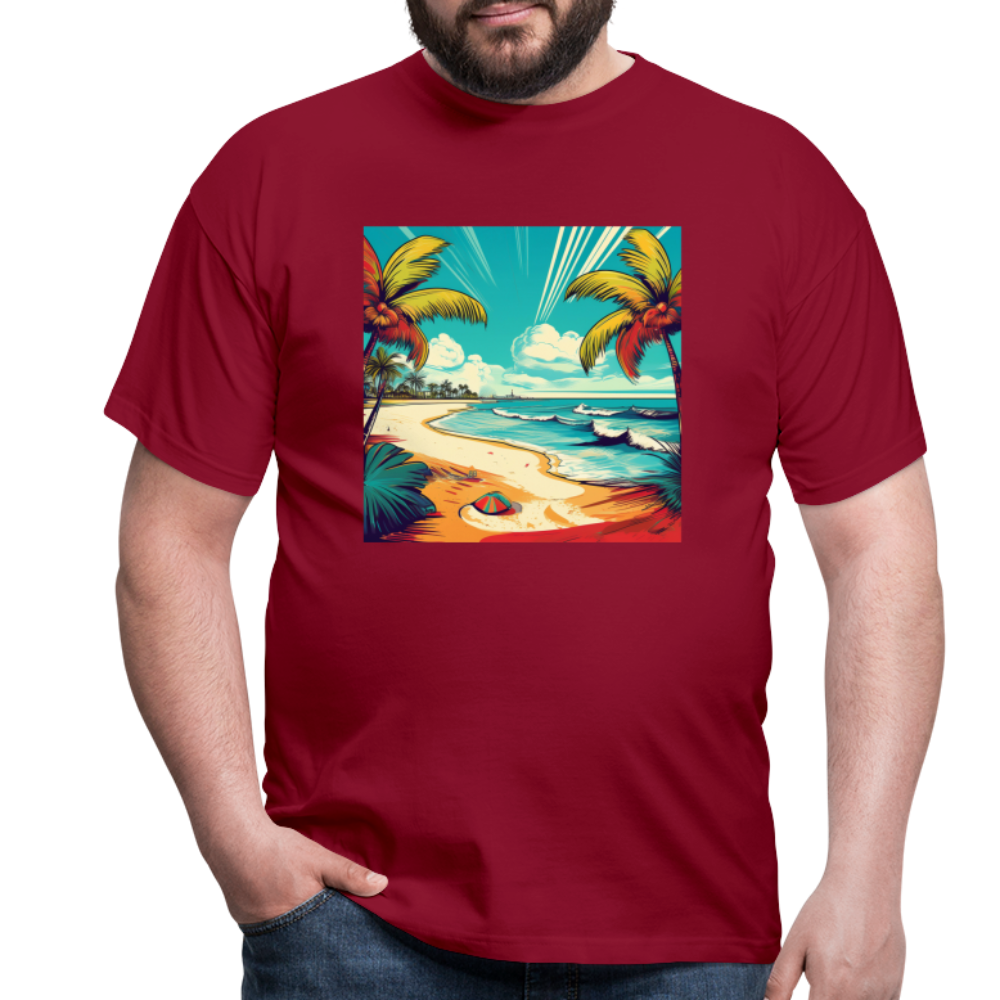 T-Shirt Mexico "Paradise Tulum" - Ziegelrot