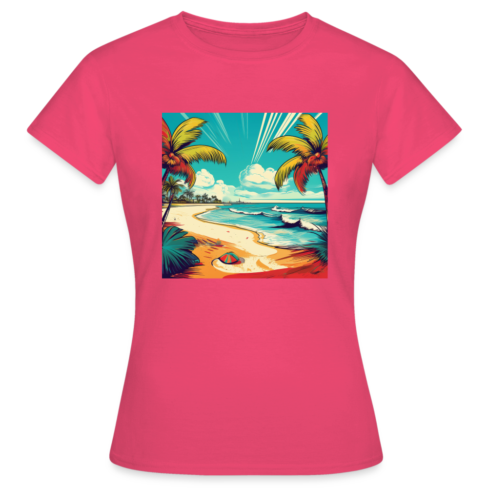 T-Shirt Ladies Mexico "Paradise Tulum" - Azalea