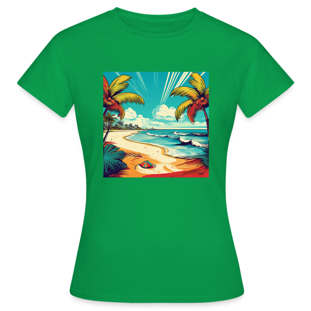 T-Shirt Ladies Mexico "Paradise Tulum" - Kelly Green