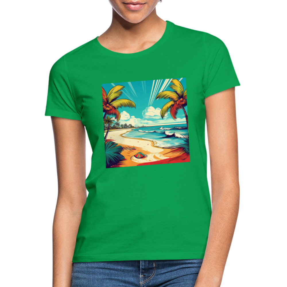 T-Shirt Ladies Mexico "Paradise Tulum" - Kelly Green
