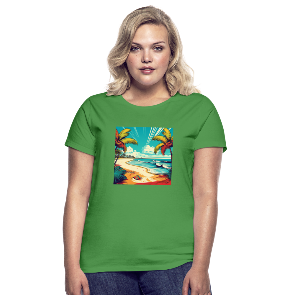 T-Shirt Ladies Mexico "Paradise Tulum" - Kelly Green