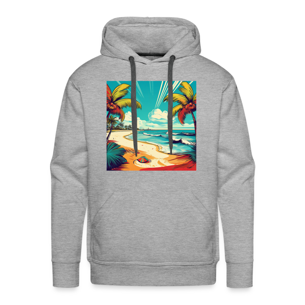 Hoodie Mexico "Paradise Tulum" - Grau meliert