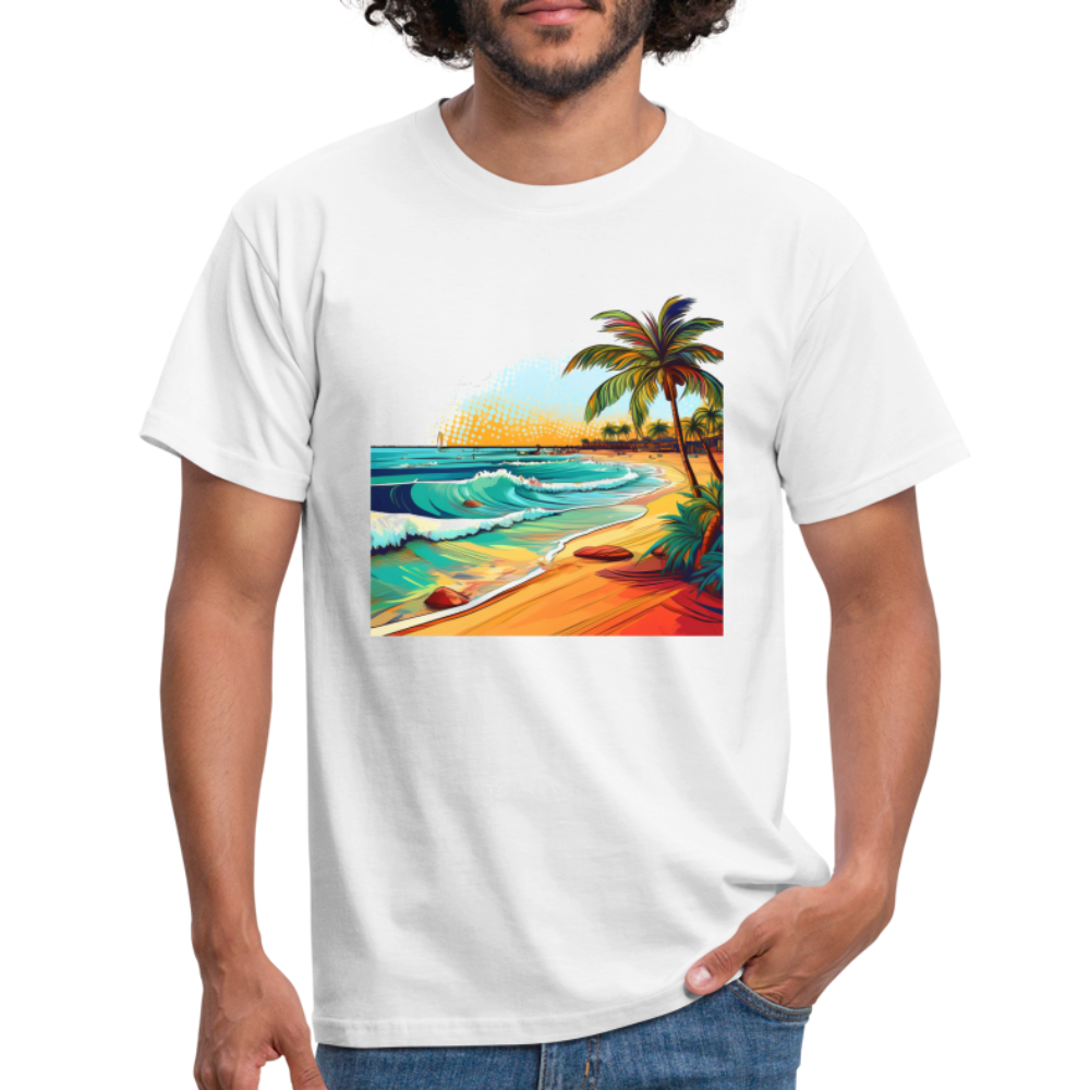 T-Shirt Mexico "Paradise Cancun" - Weiß