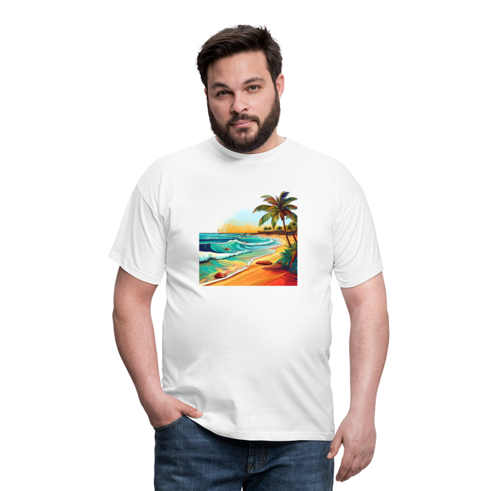 T-Shirt Mexico "Paradise Cancun" - Weiß