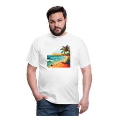 T-Shirt Mexico "Paradise Cancun" - Weiß