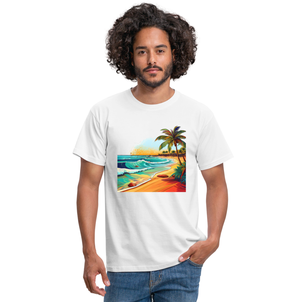 T-Shirt Mexico "Paradise Cancun" - Weiß