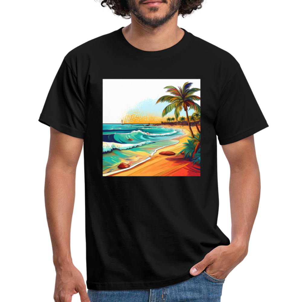 T-Shirt Mexico "Paradise Cancun" - Schwarz