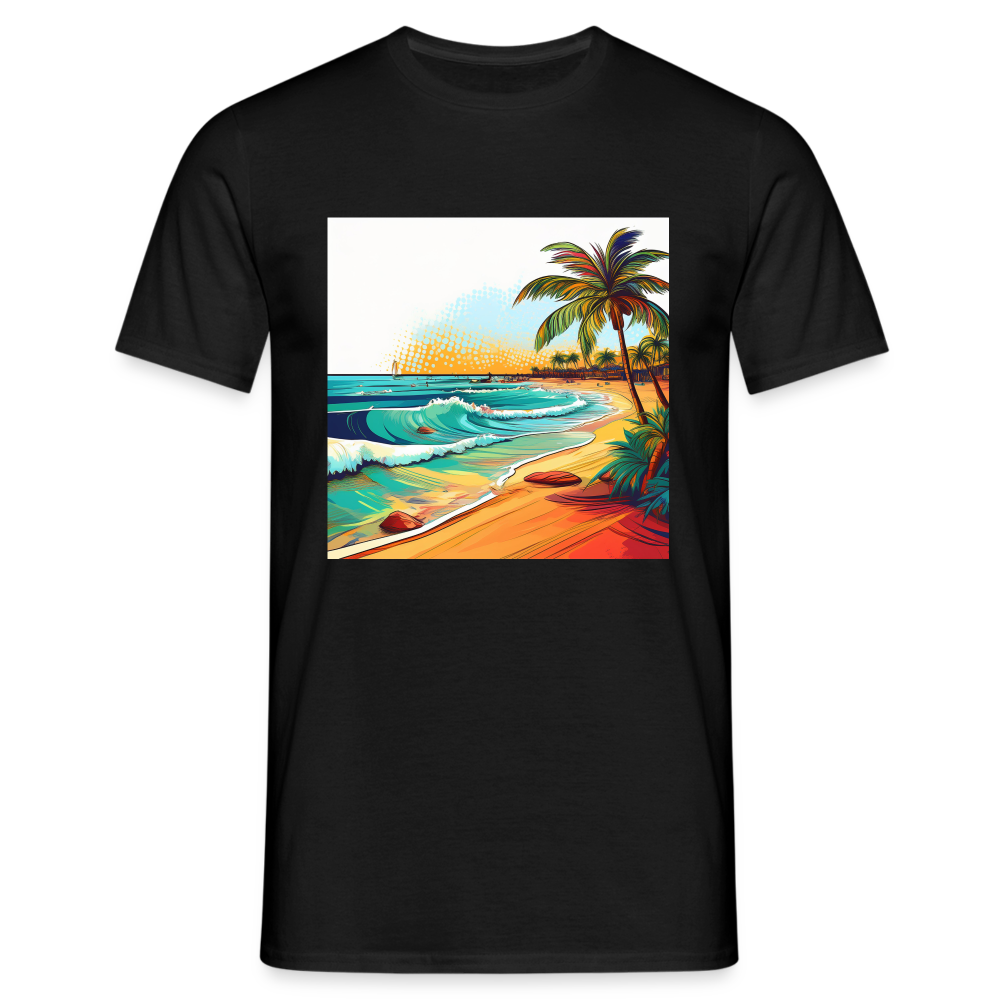 T-Shirt Mexico "Paradise Cancun" - Schwarz