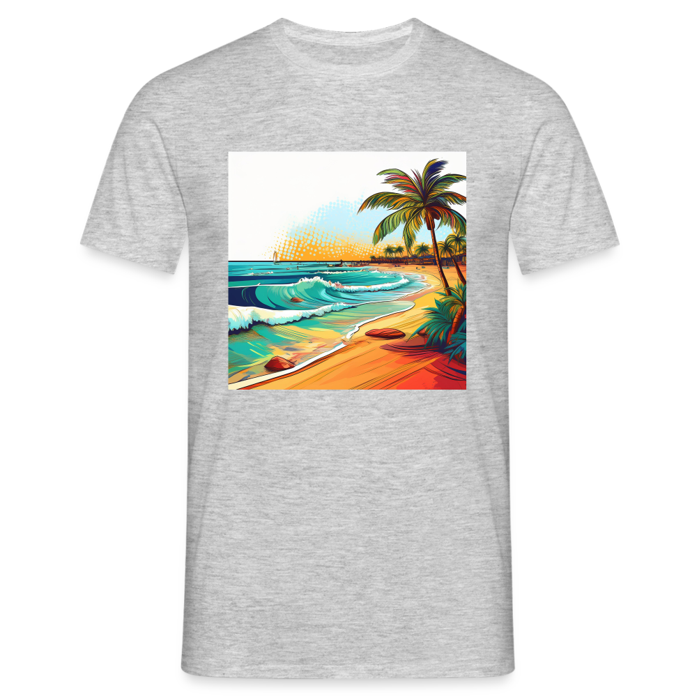 T-Shirt Mexico "Paradise Cancun" - Grau meliert