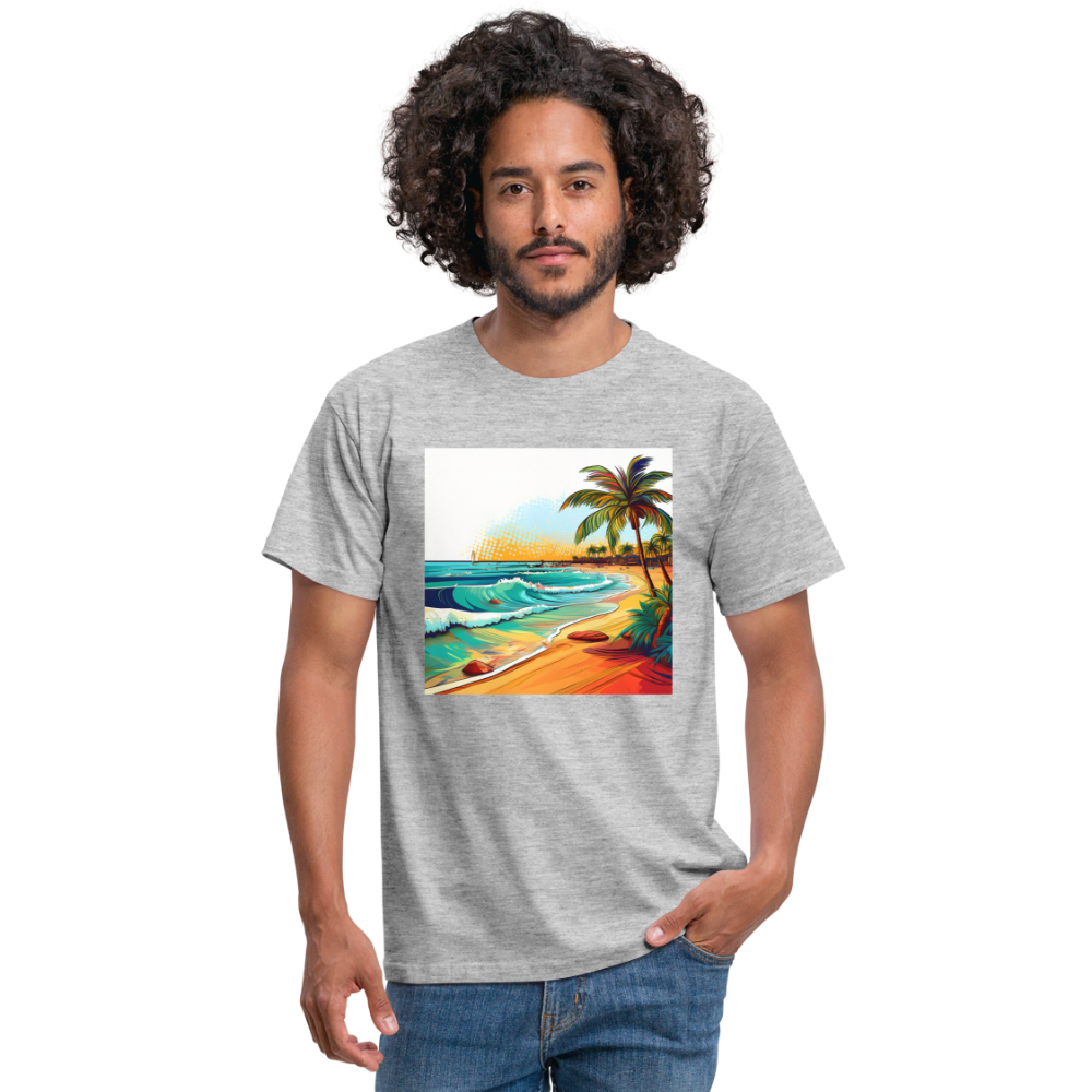 T-Shirt Mexico "Paradise Cancun" - Grau meliert