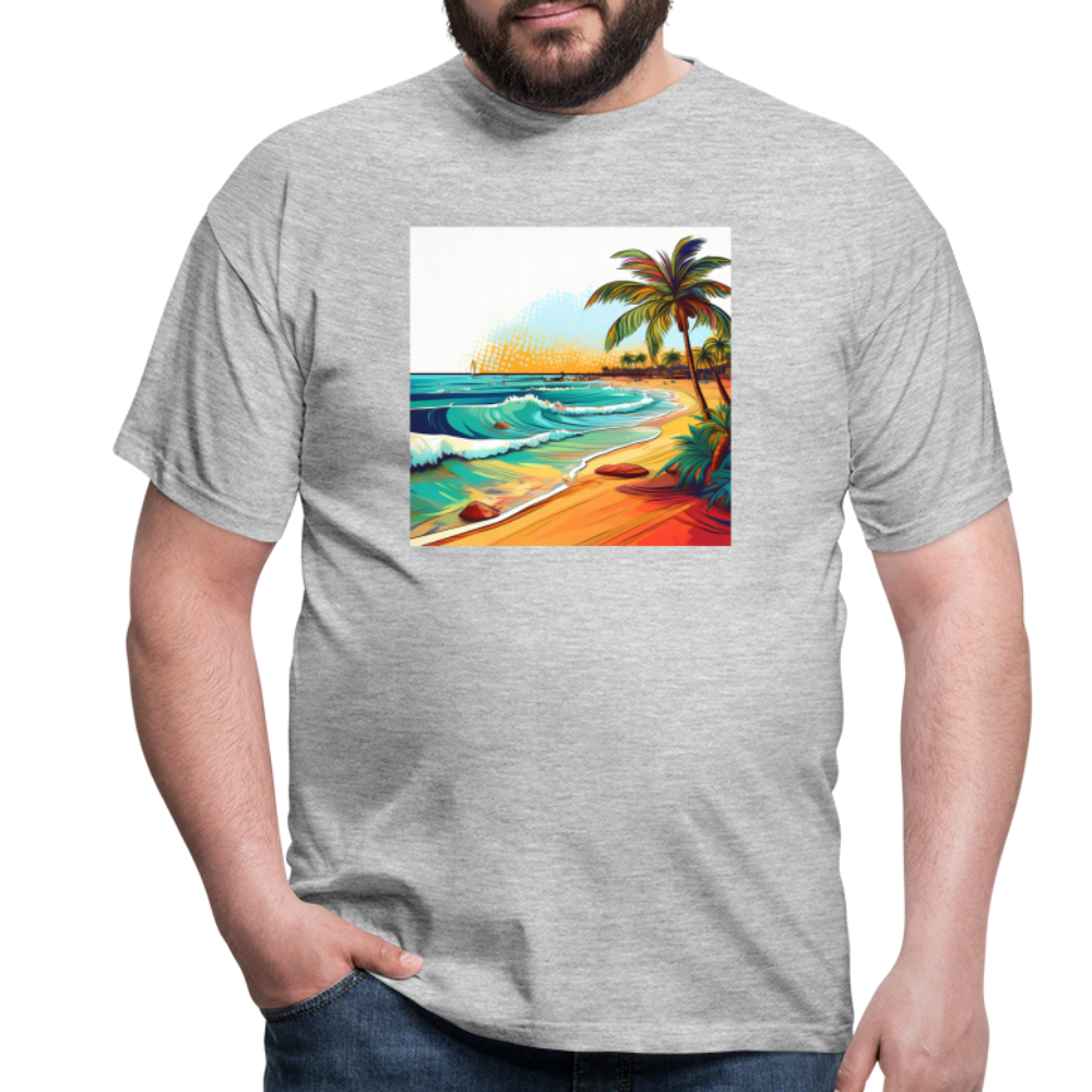 T-Shirt Mexico "Paradise Cancun" - Grau meliert