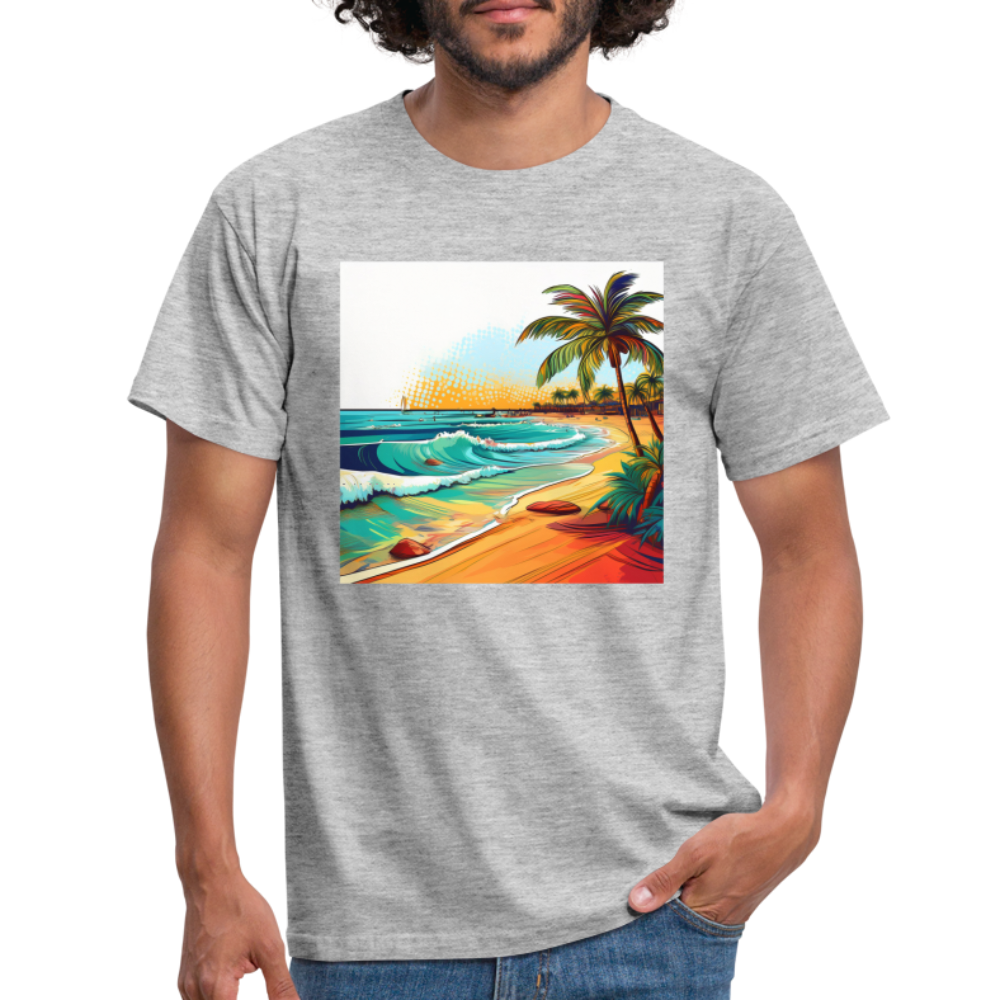 T-Shirt Mexico "Paradise Cancun" - Grau meliert