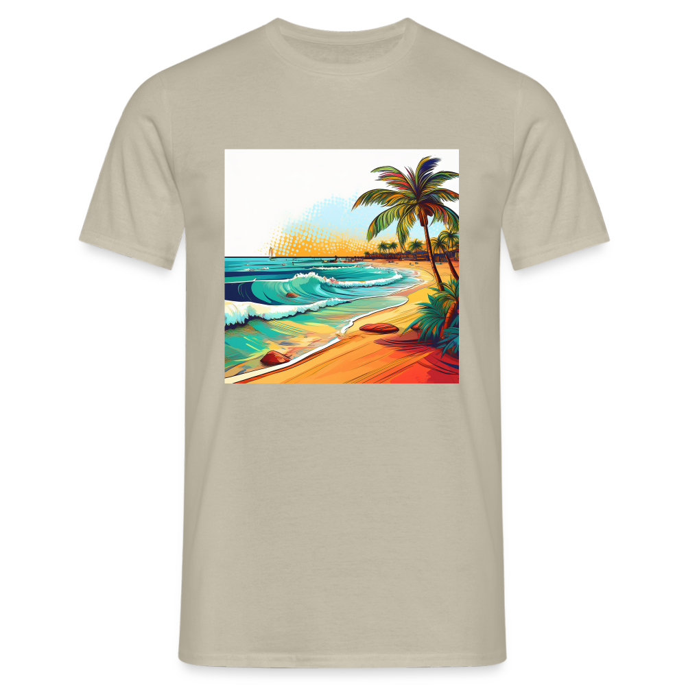 T-Shirt Mexico "Paradise Cancun" - Sandbeige