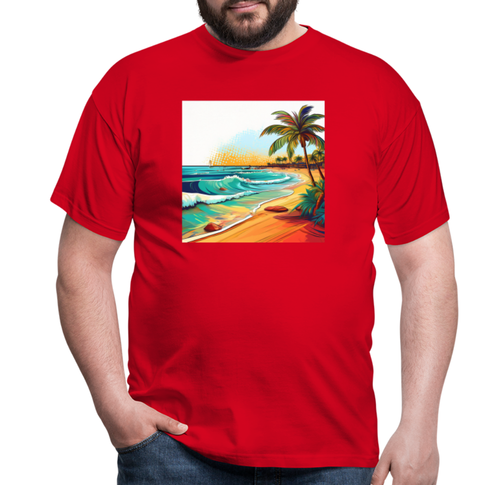 T-Shirt Mexico "Paradise Cancun" - Rot