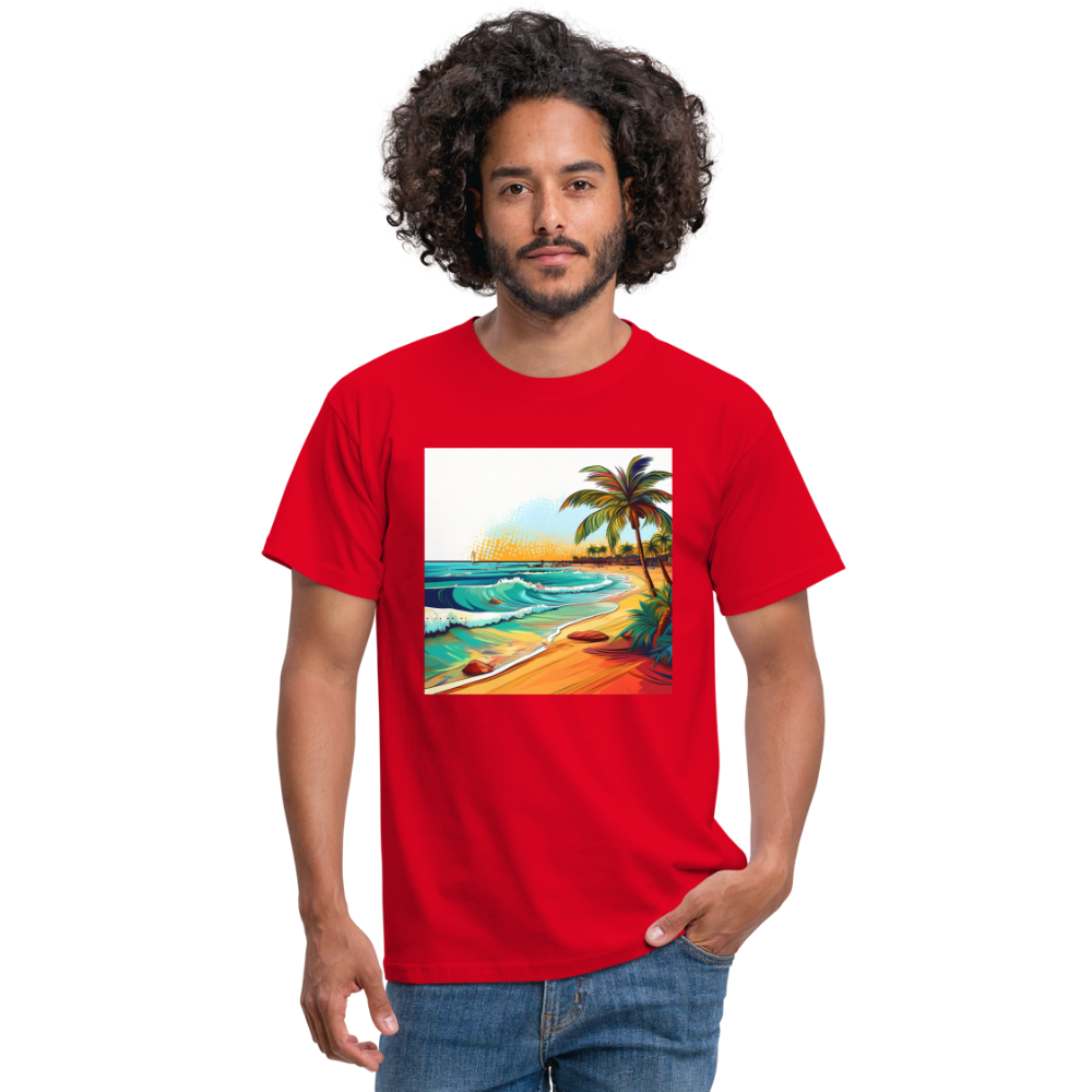 T-Shirt Mexico "Paradise Cancun" - Rot