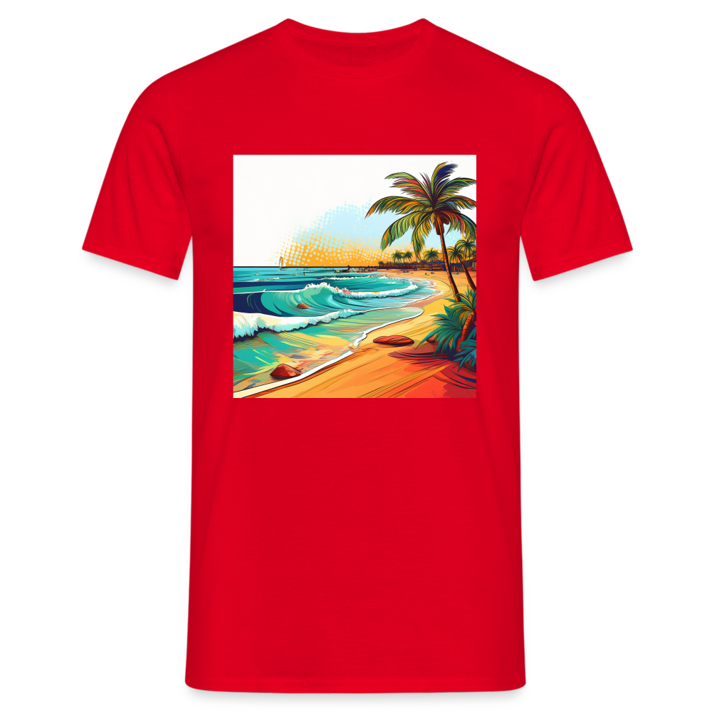 T-Shirt Mexico "Paradise Cancun" - Rot