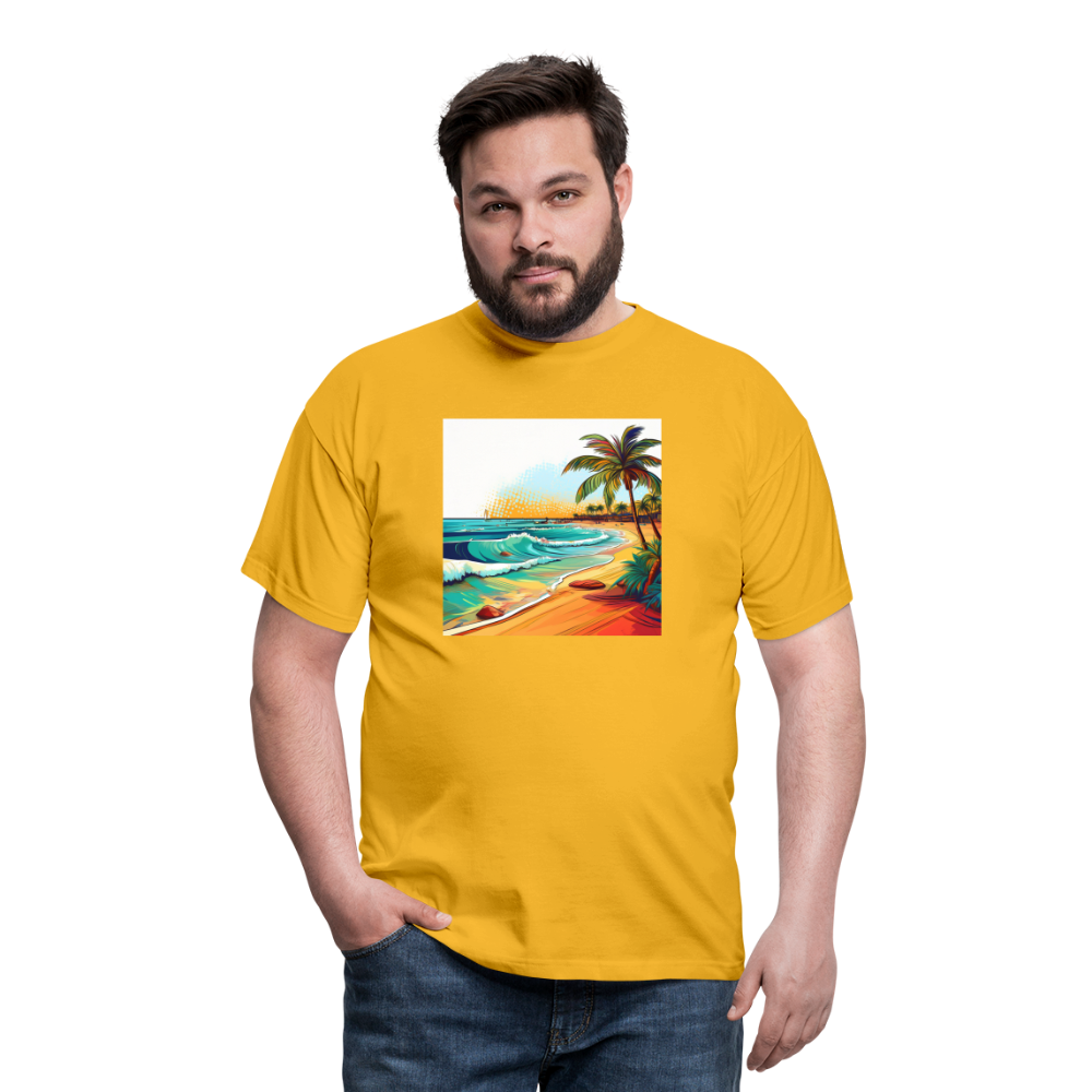 T-Shirt Mexico "Paradise Cancun" - Gelb