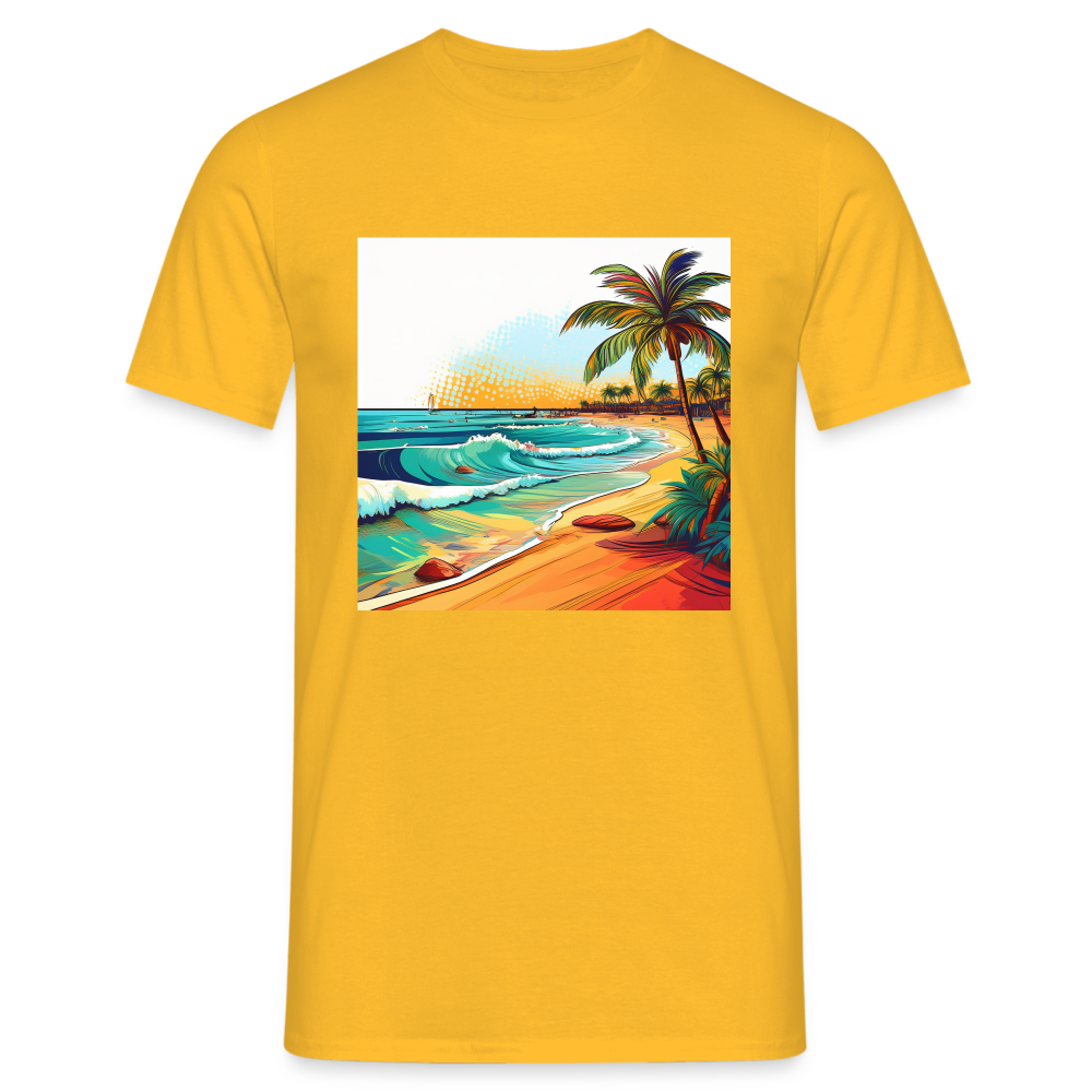 T-Shirt Mexico "Paradise Cancun" - Gelb