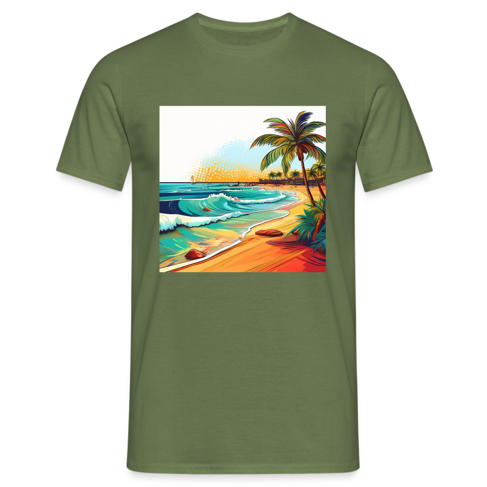 T-Shirt Mexico "Paradise Cancun" - Militärgrün