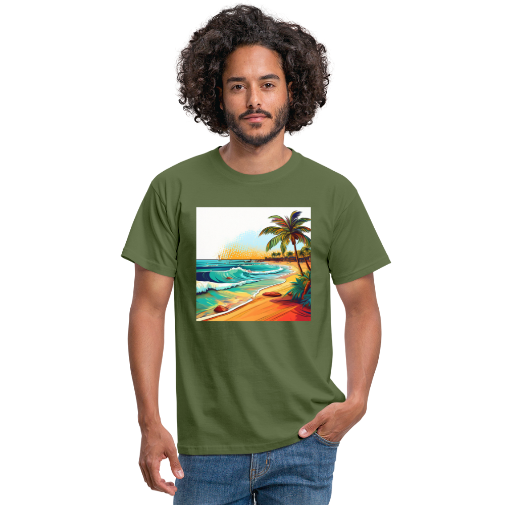 T-Shirt Mexico "Paradise Cancun" - Militärgrün