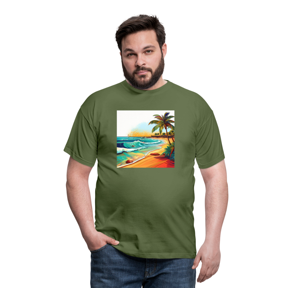 T-Shirt Mexico "Paradise Cancun" - Militärgrün