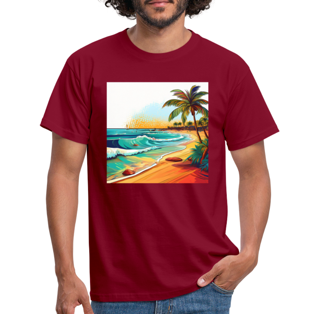 T-Shirt Mexico "Paradise Cancun" - Ziegelrot