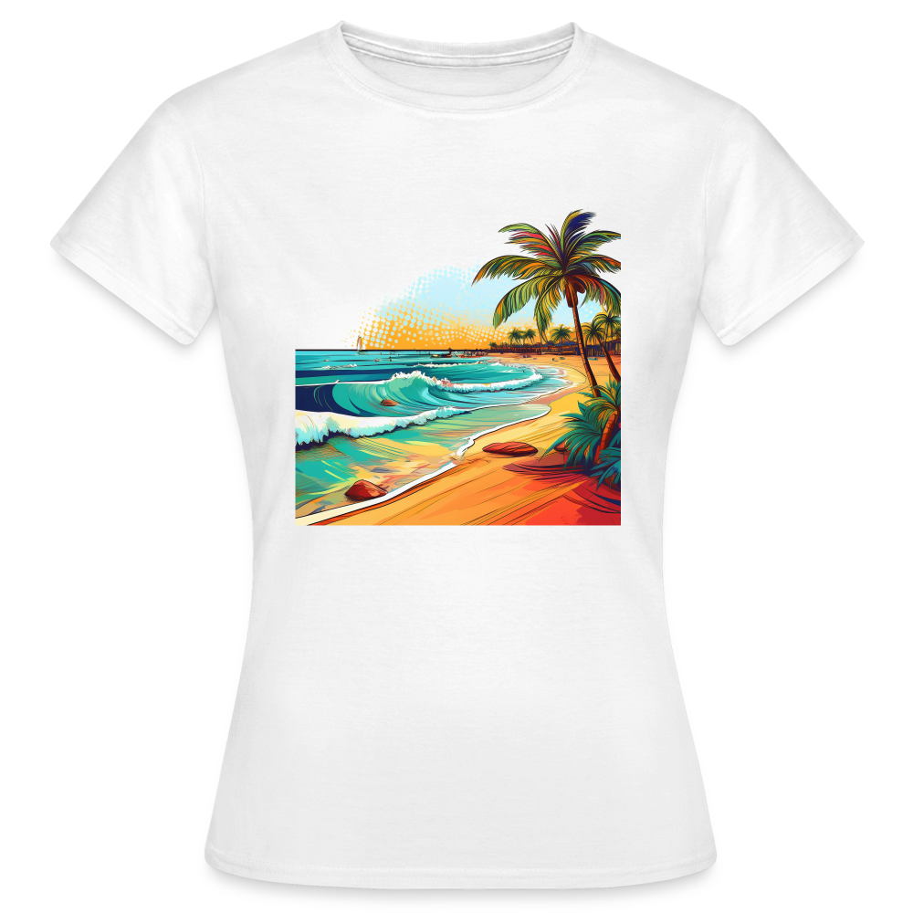 T-Shirt Ladies Mexico "Paradise Cancun" - Weiß