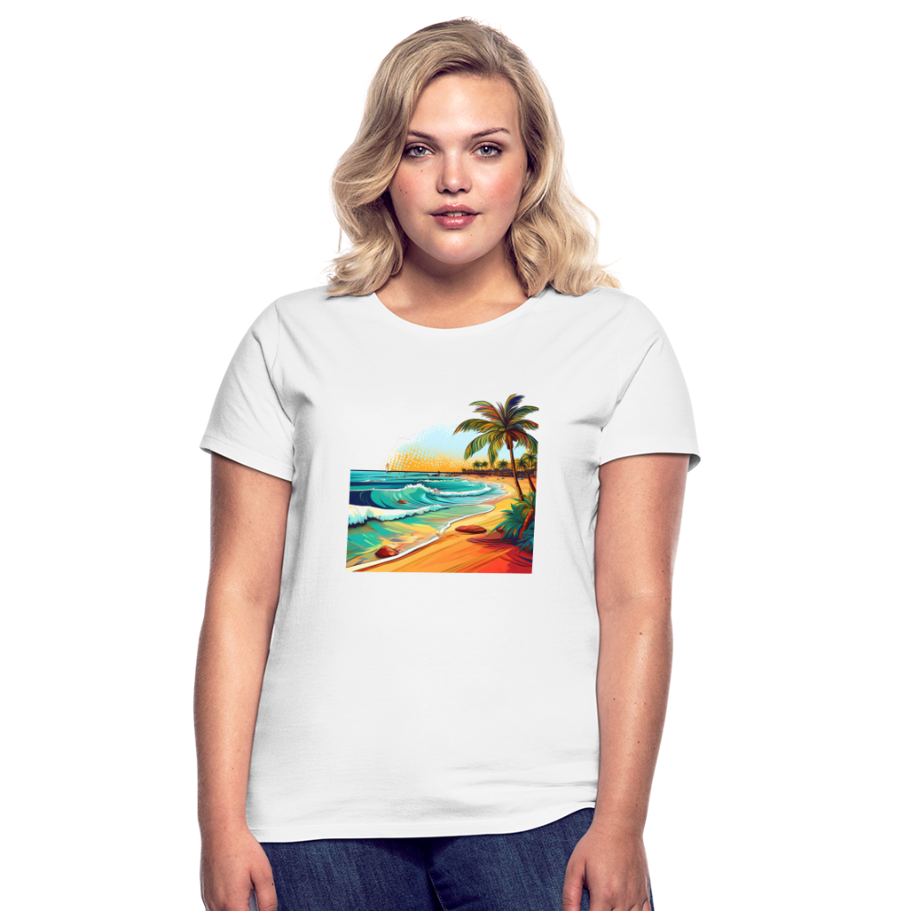 T-Shirt Ladies Mexico "Paradise Cancun" - Weiß