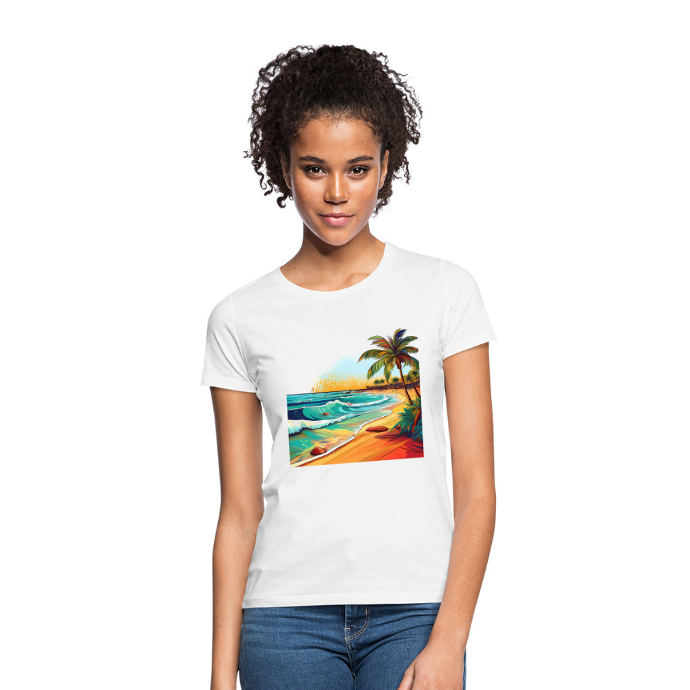 T-Shirt Ladies Mexico "Paradise Cancun" - Weiß