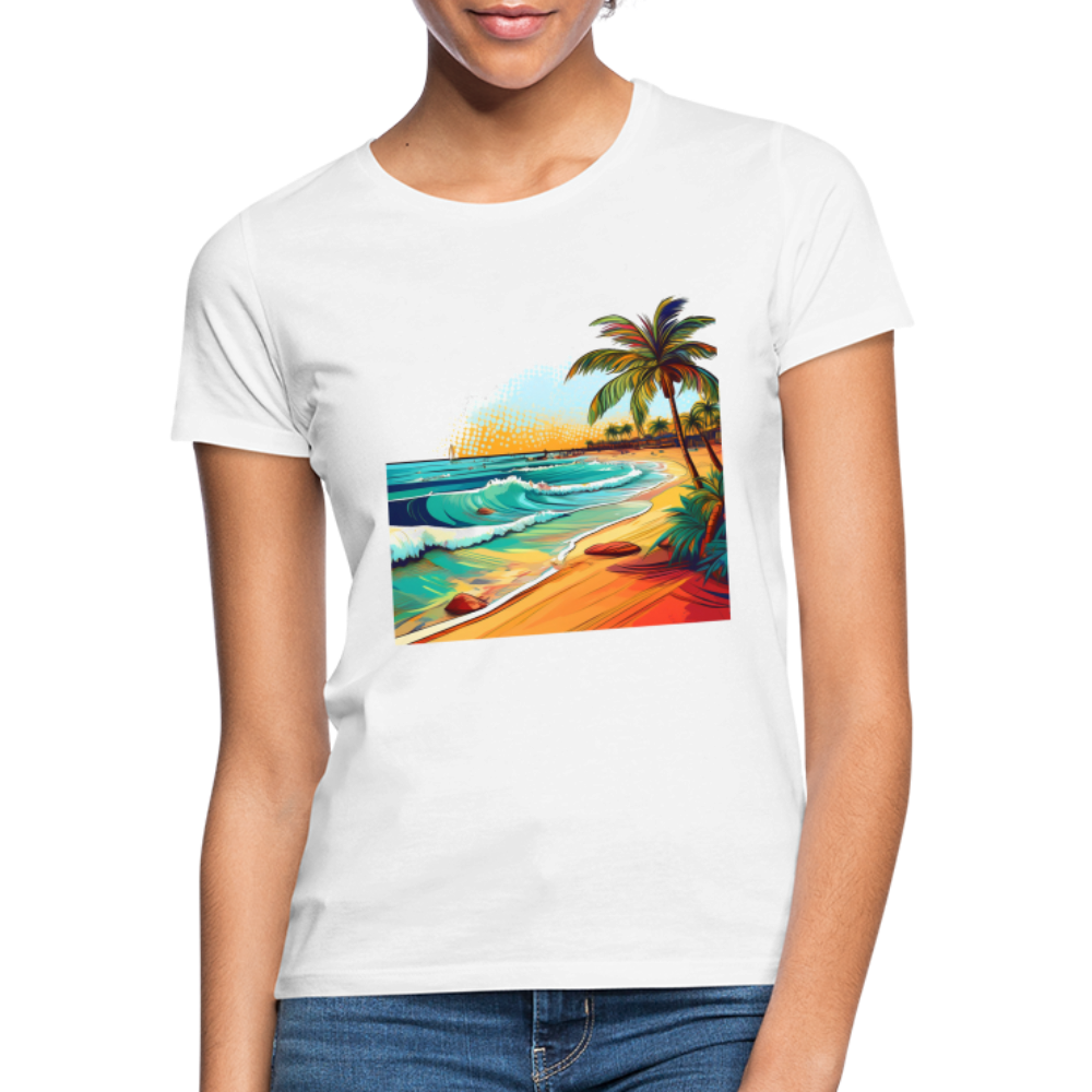 T-Shirt Ladies Mexico "Paradise Cancun" - Weiß