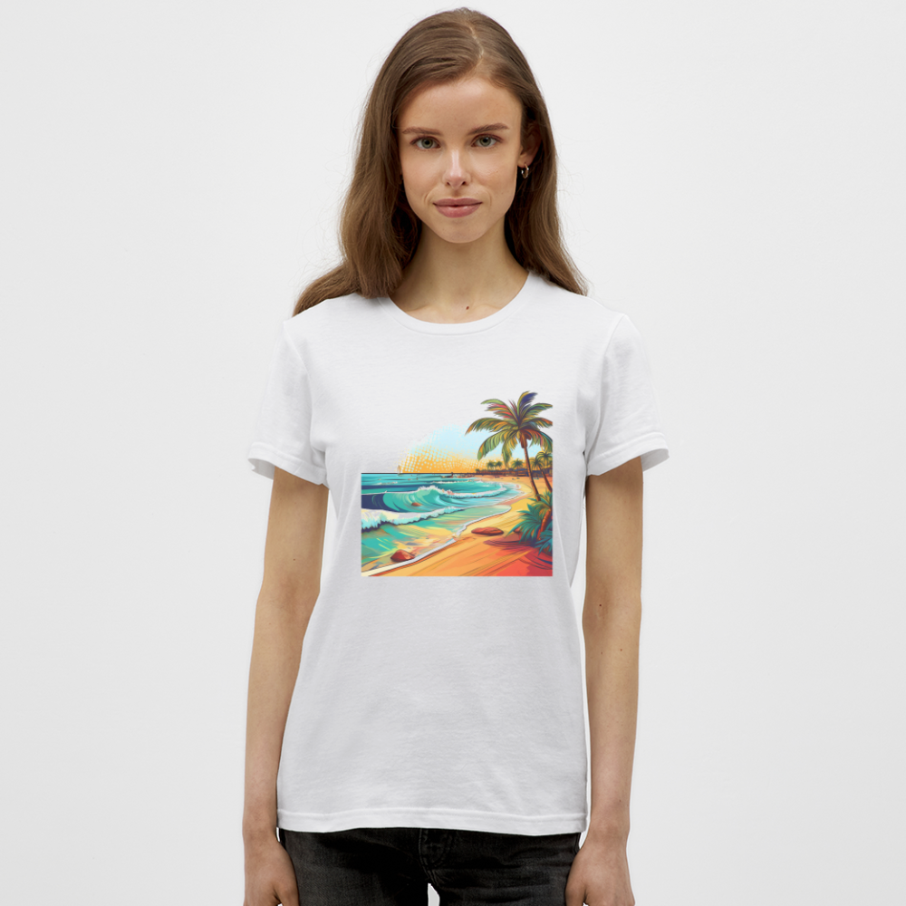 T-Shirt Ladies Mexico "Paradise Cancun" - Weiß