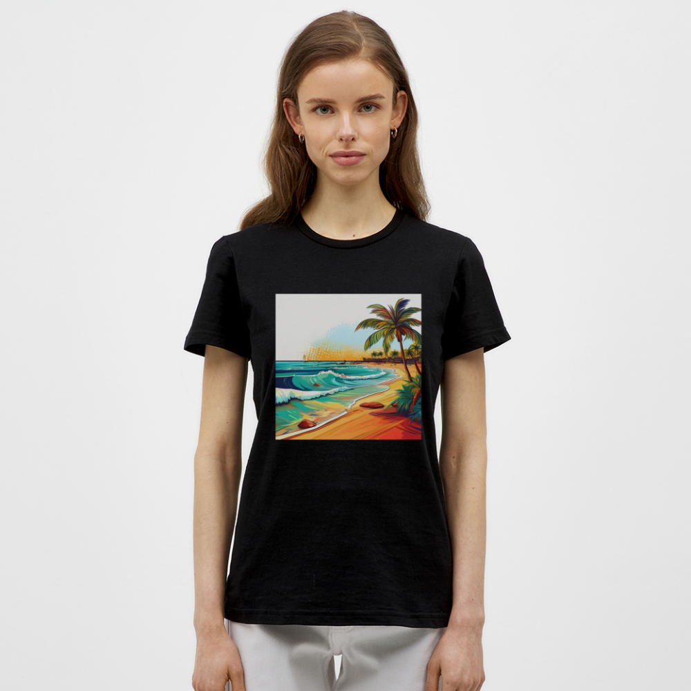 T-Shirt Ladies Mexico "Paradise Cancun" - Schwarz