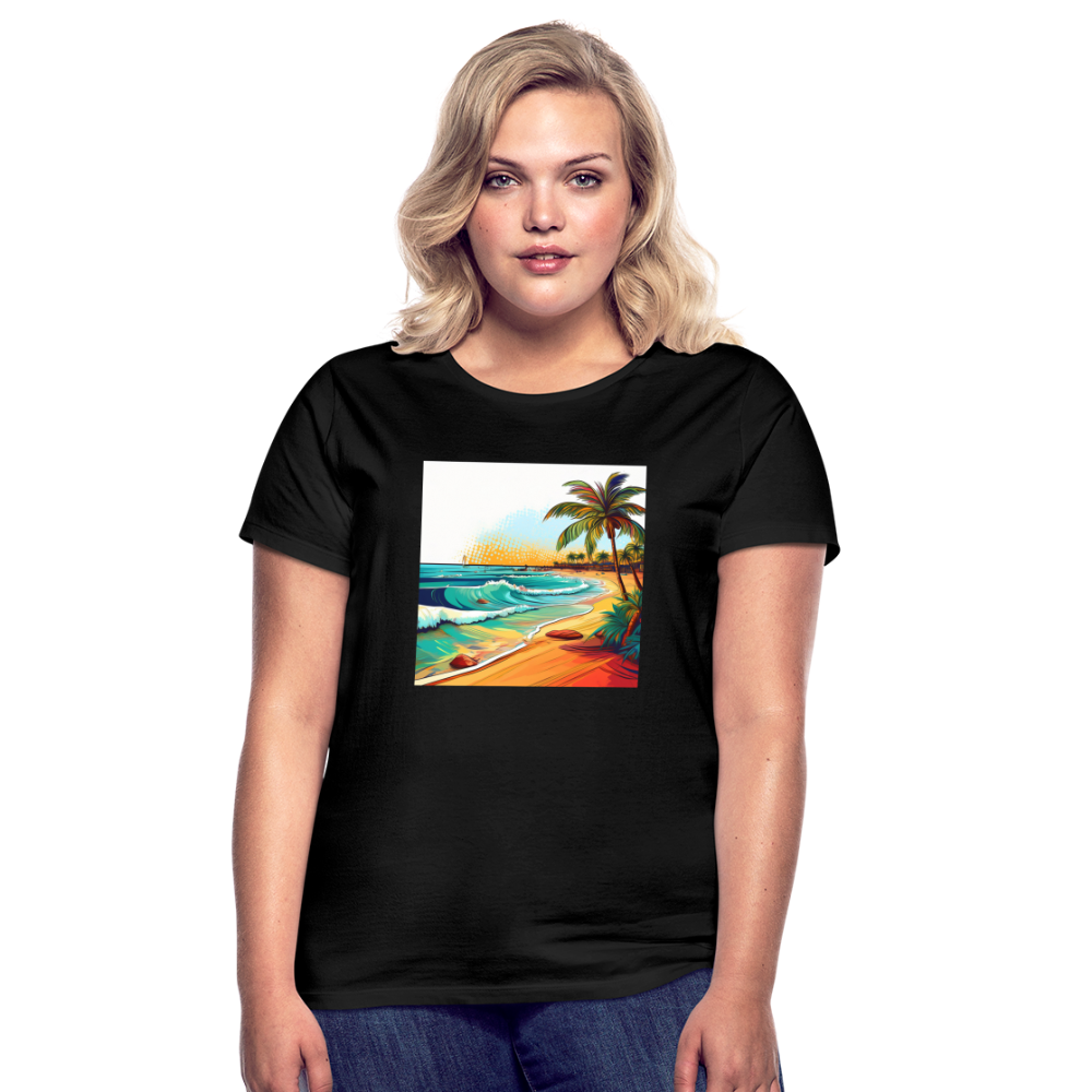 T-Shirt Ladies Mexico "Paradise Cancun" - Schwarz