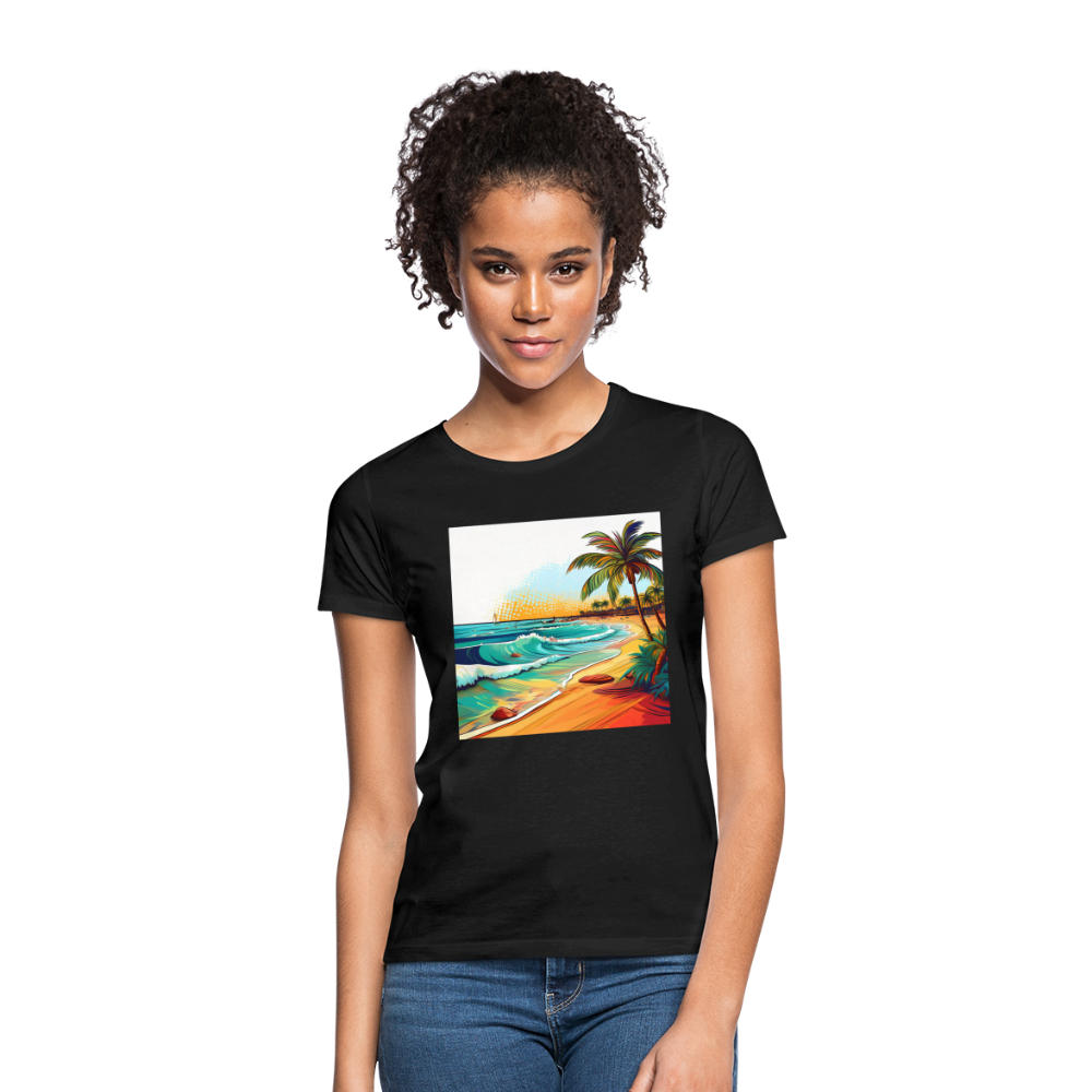 T-Shirt Ladies Mexico "Paradise Cancun" - Schwarz