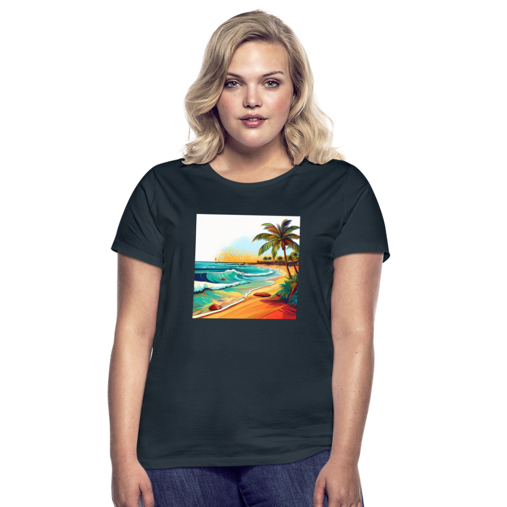 T-Shirt Ladies Mexico "Paradise Cancun" - Navy