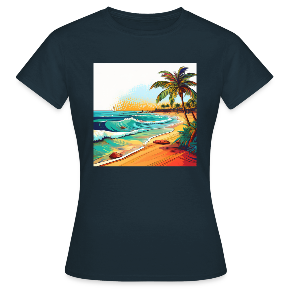 T-Shirt Ladies Mexico "Paradise Cancun" - Navy