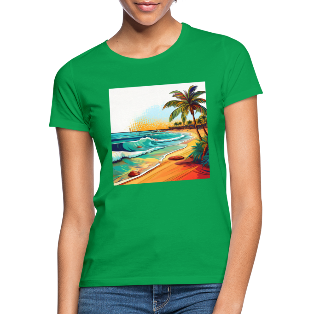 T-Shirt Ladies Mexico "Paradise Cancun" - Kelly Green