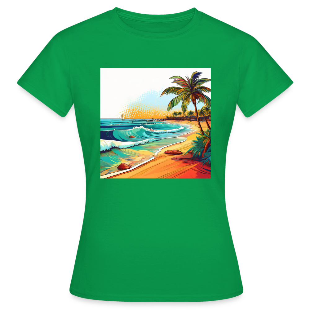 T-Shirt Ladies Mexico "Paradise Cancun" - Kelly Green