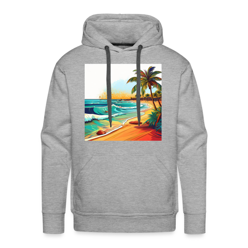 Hoodie Mexico "Paradise Cancun" - Grau meliert
