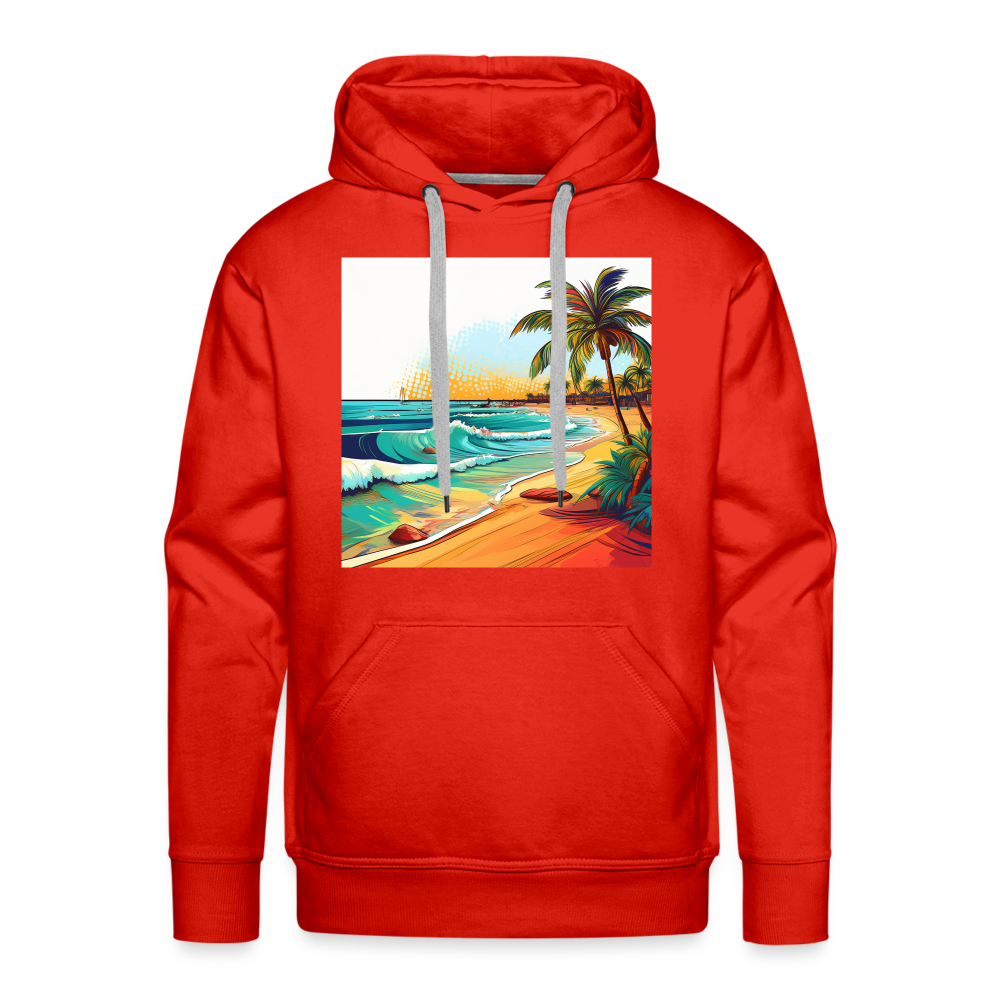 Hoodie Mexico "Paradise Cancun" - Rot