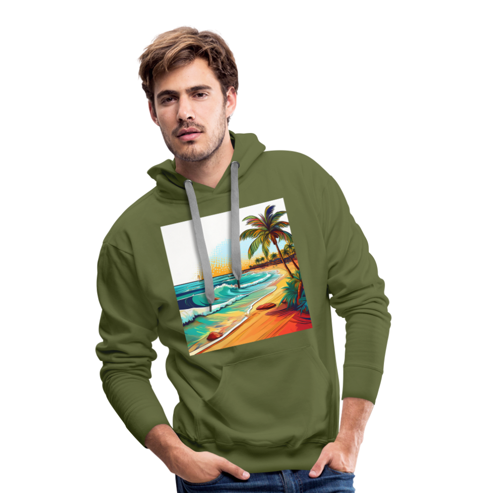 Hoodie Mexico "Paradise Cancun" - Olivgrün