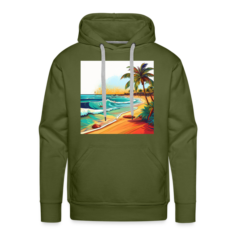 Hoodie Mexico "Paradise Cancun" - Olivgrün
