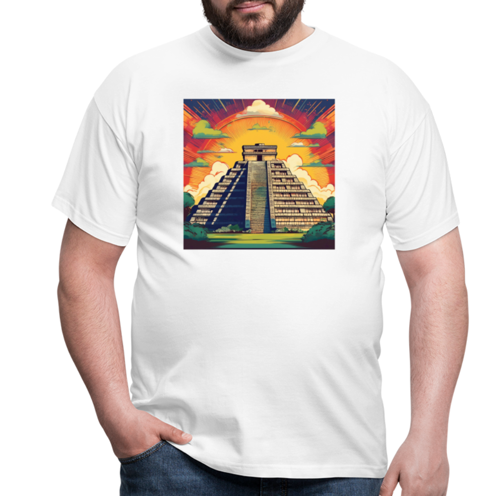 T-Shirt Mexico "Pyramide" - Weiß
