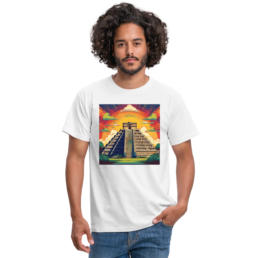 T-Shirt Mexico "Pyramide" - Weiß