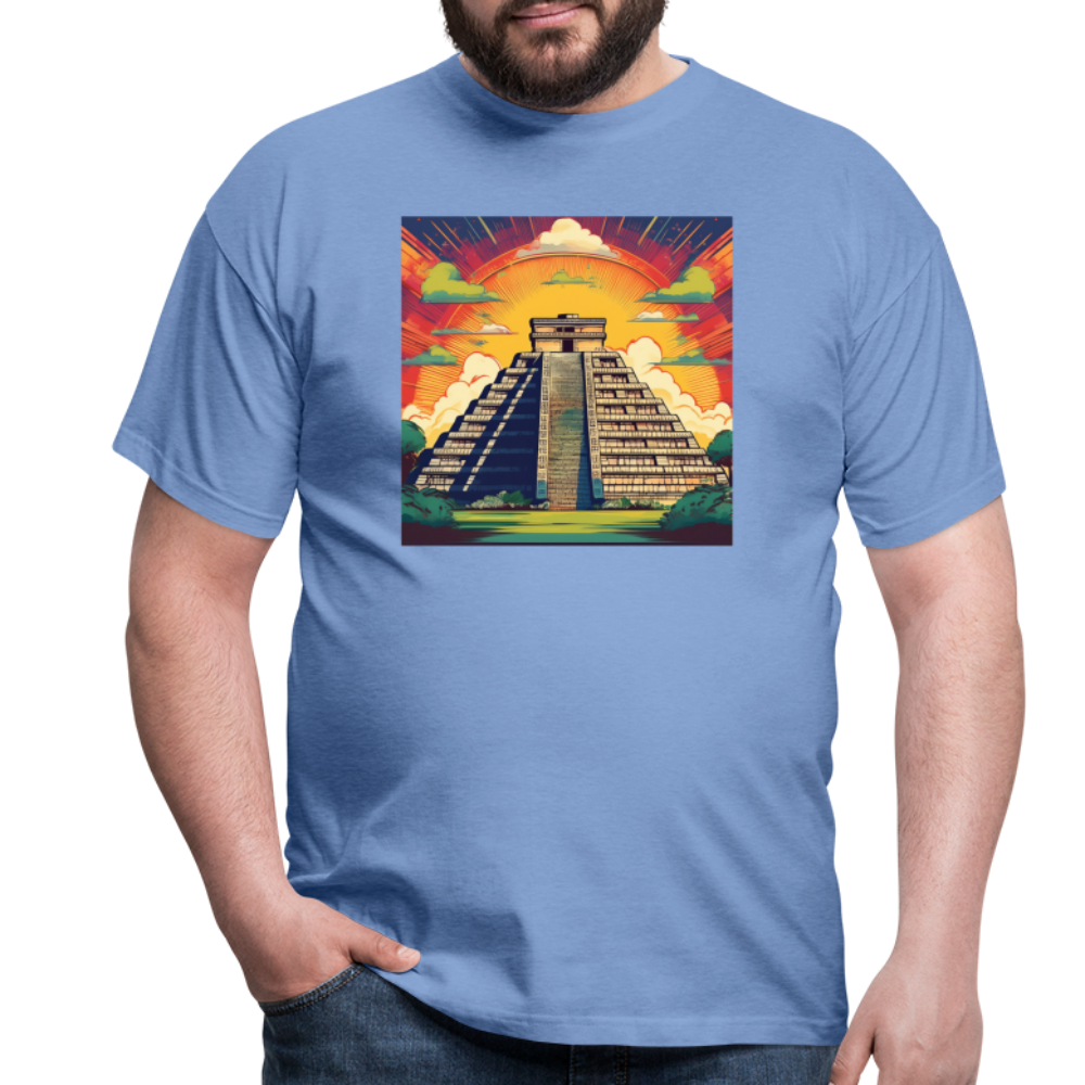 T-Shirt Mexico "Pyramide" - carolina blue