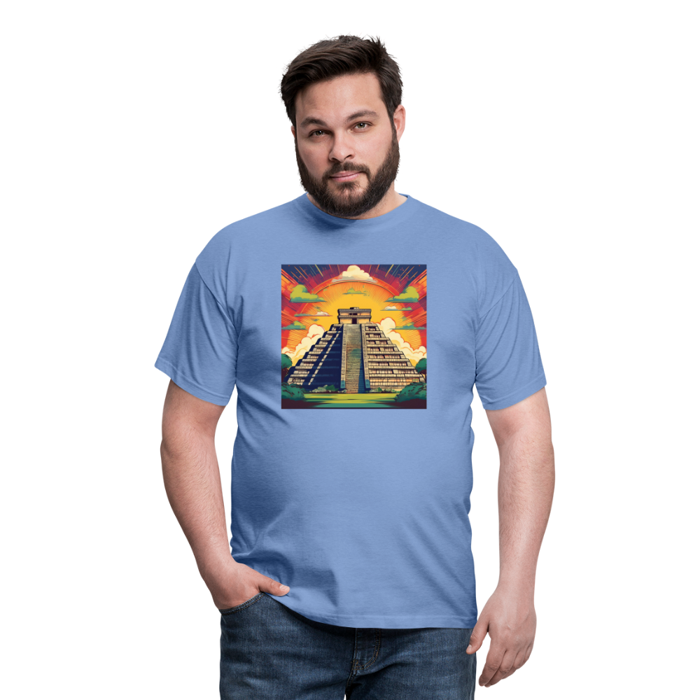 T-Shirt Mexico "Pyramide" - carolina blue
