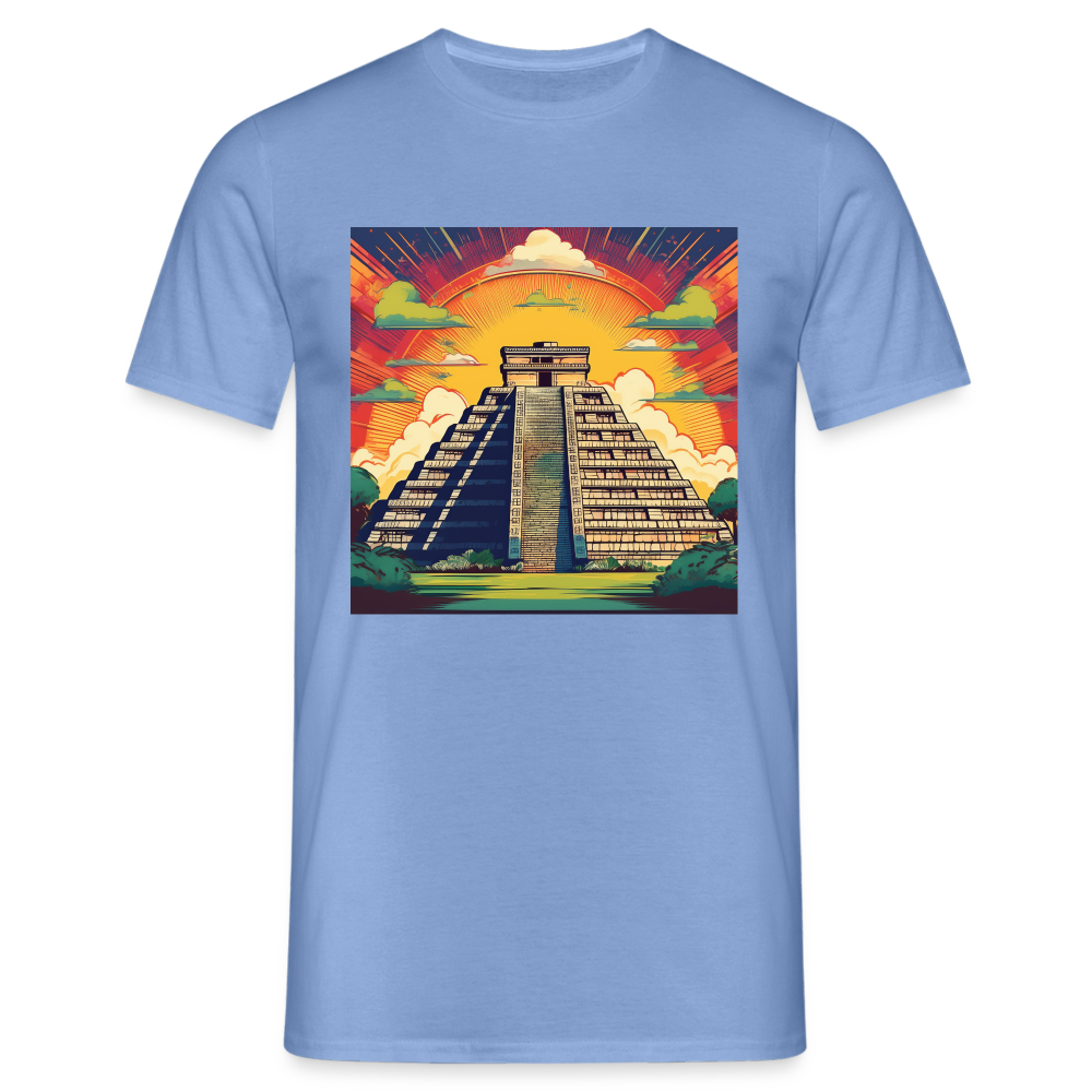 T-Shirt Mexico "Pyramide" - carolina blue
