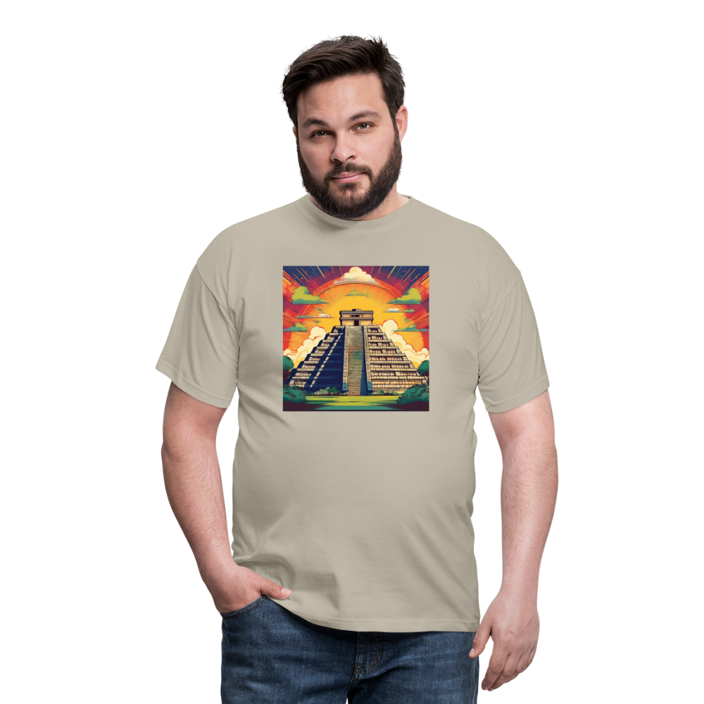 T-Shirt Mexico "Pyramide" - Sandbeige